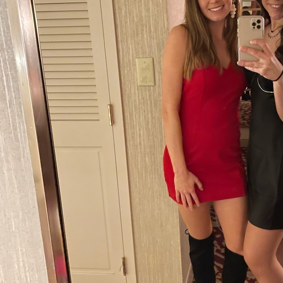 Red Bodycon Dress - Picture 4 of 4